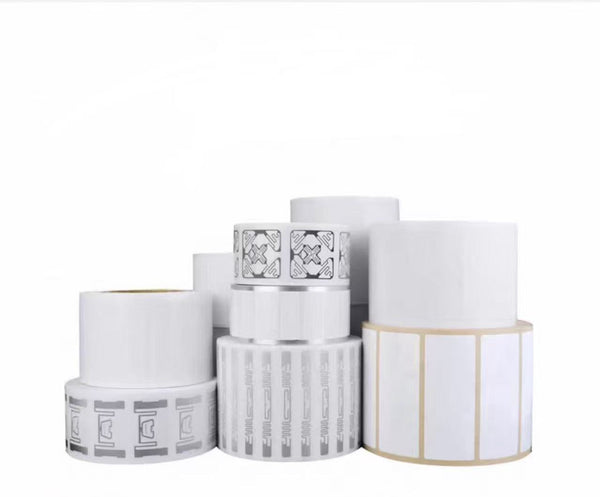 [100PCS] UHF RFID Tag, Multiple Seize RFID Tags Stickers 860～960MHz RFID Tags Adhesive Inlay Markable Lable for Asset Inventory and Tracking